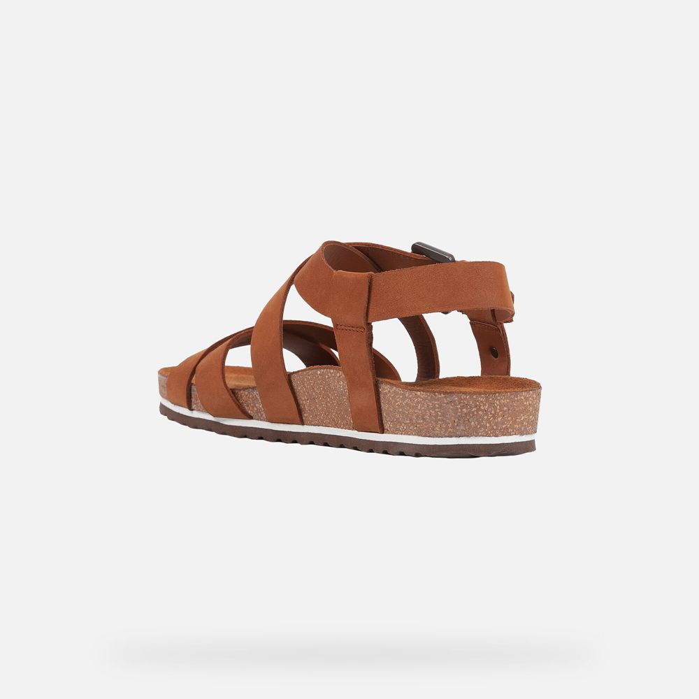 Geox Sandals Brown Spensierata - Geox Womens Shoes - NQCFYT263